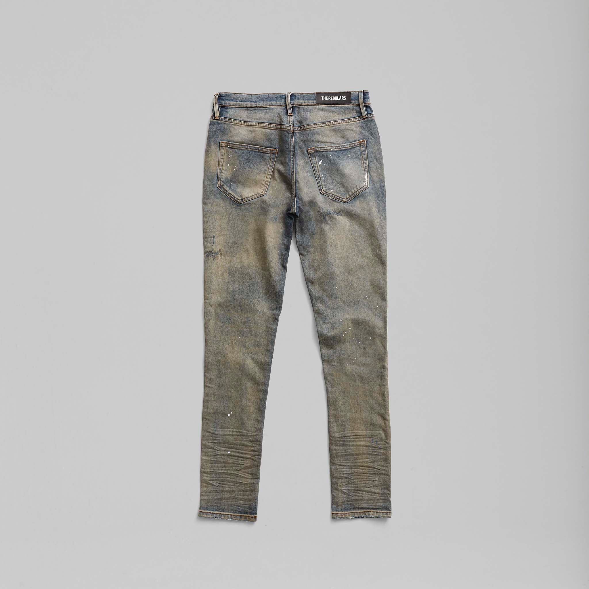 SWAGGER SKINNY - DIRTY INDIGO SPLATTER SKINNY JEAN – THE