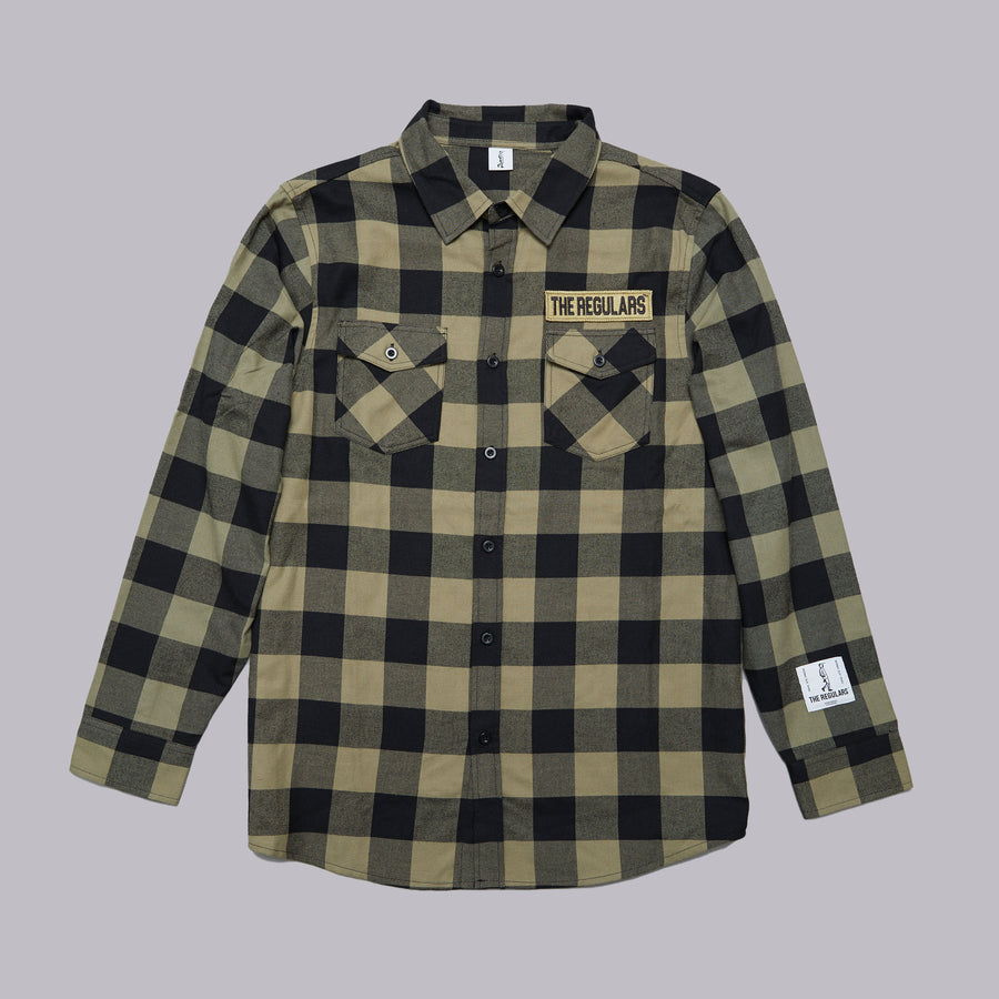 THE FLANNEL - OLIVE GREEN