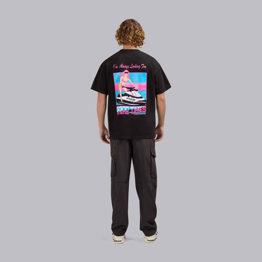 JET SKI RIDER T-SHIRT - BLACK