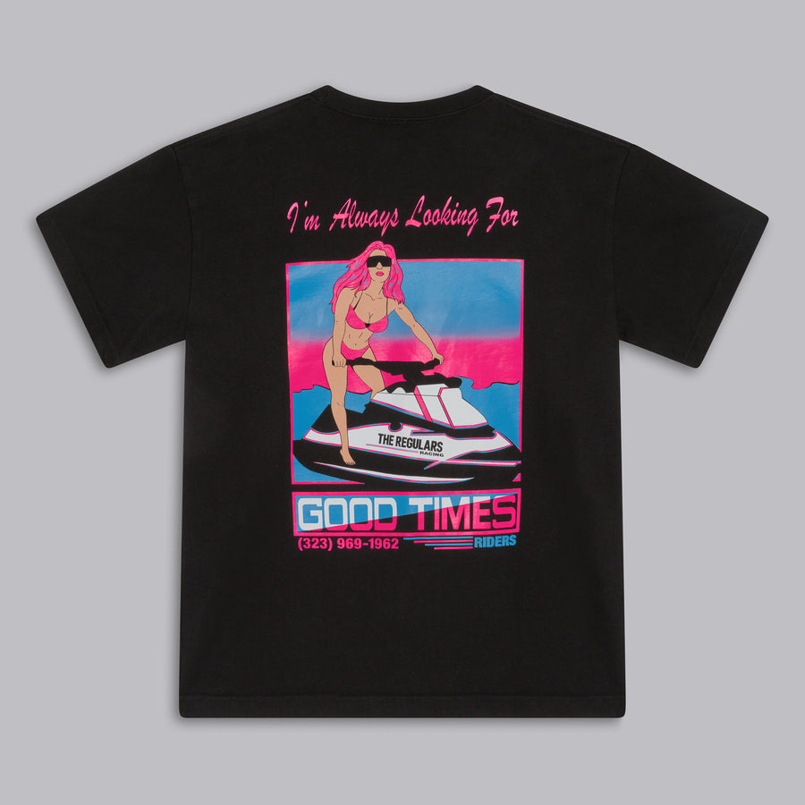 JET SKI RIDER T-SHIRT - BLACK