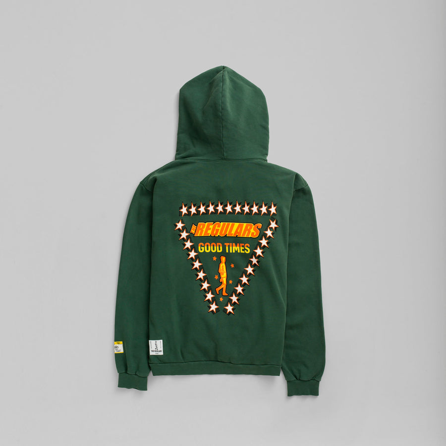 STAR DUDE HOODIE - FOREST GREEN