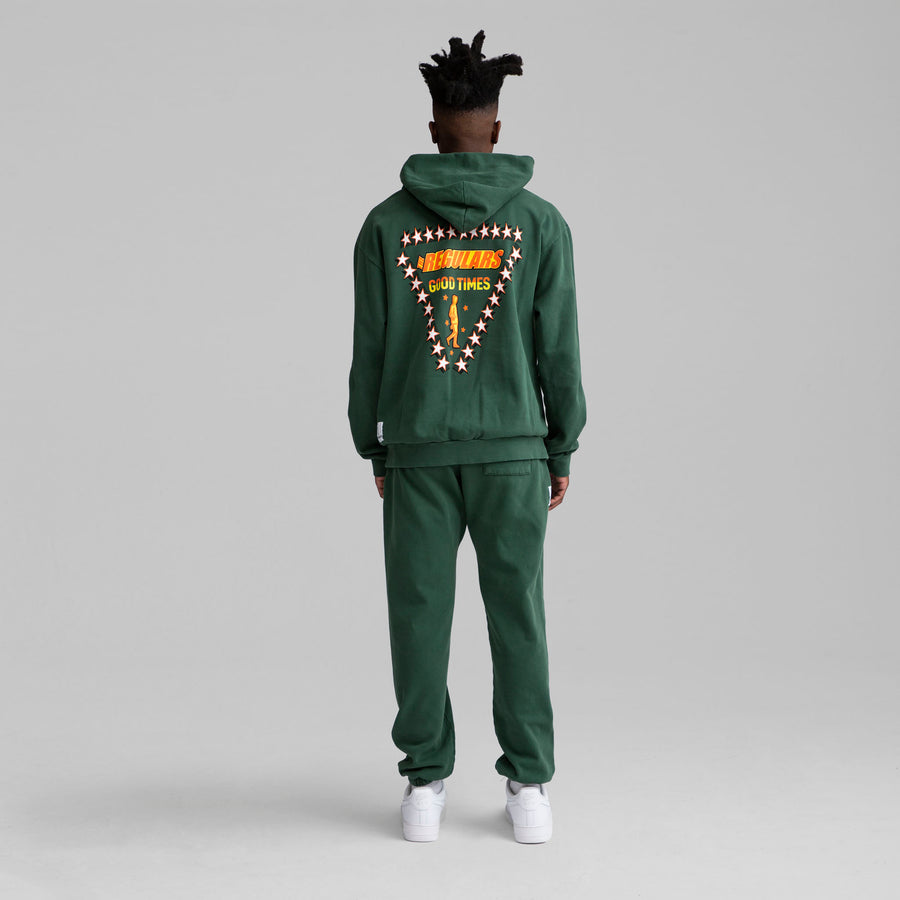 STAR DUDE SWEATPANTS - FOREST GREEN