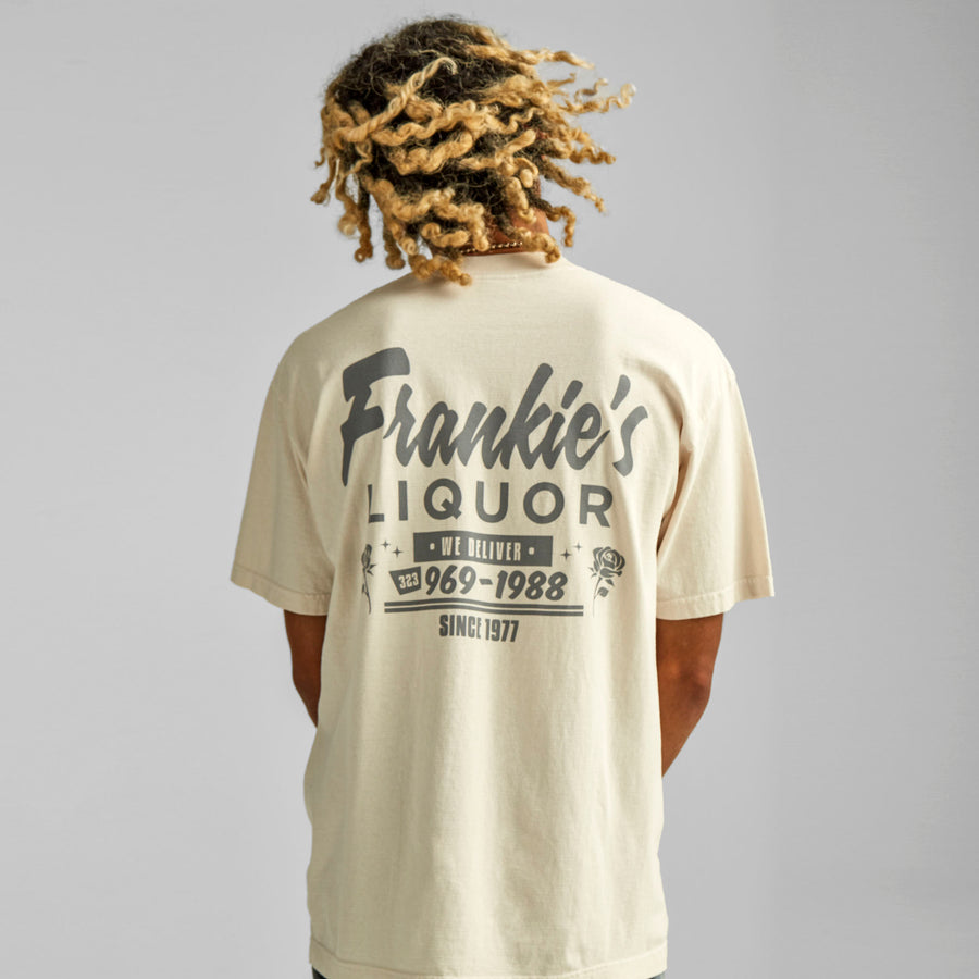 FRANKIE'S LIQUOR TEE - CREME