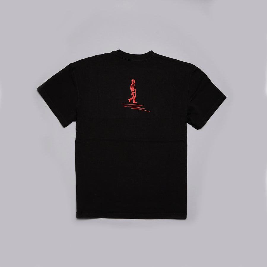 SWAGGER LINES TEE - JET BLACK